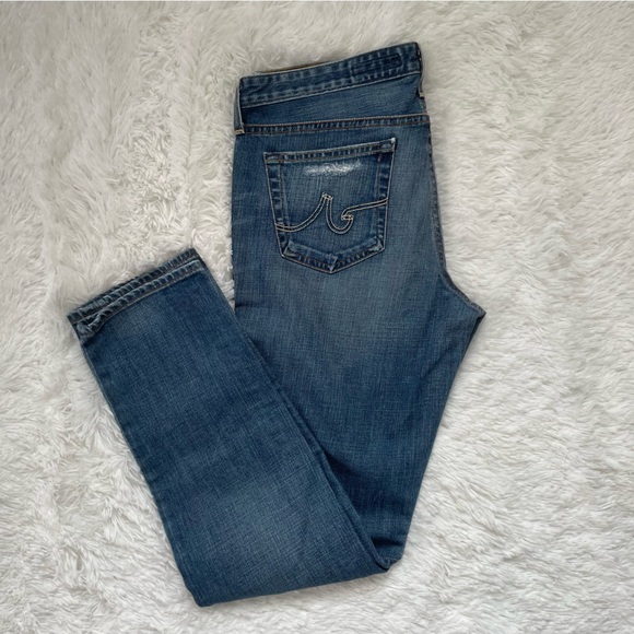 Adriano Goldschmied Distressed Cropped Jeans - Picture 4 of 6